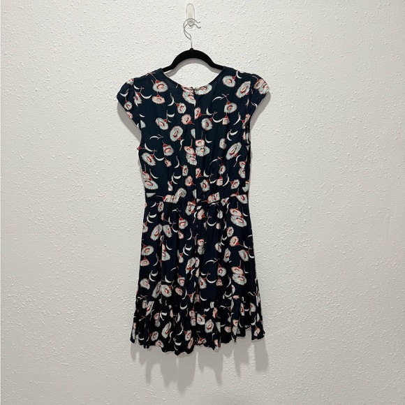 J. Crew Mercantile Floral Faux Wrap Mini Dress 2 - Picture 6 of 15